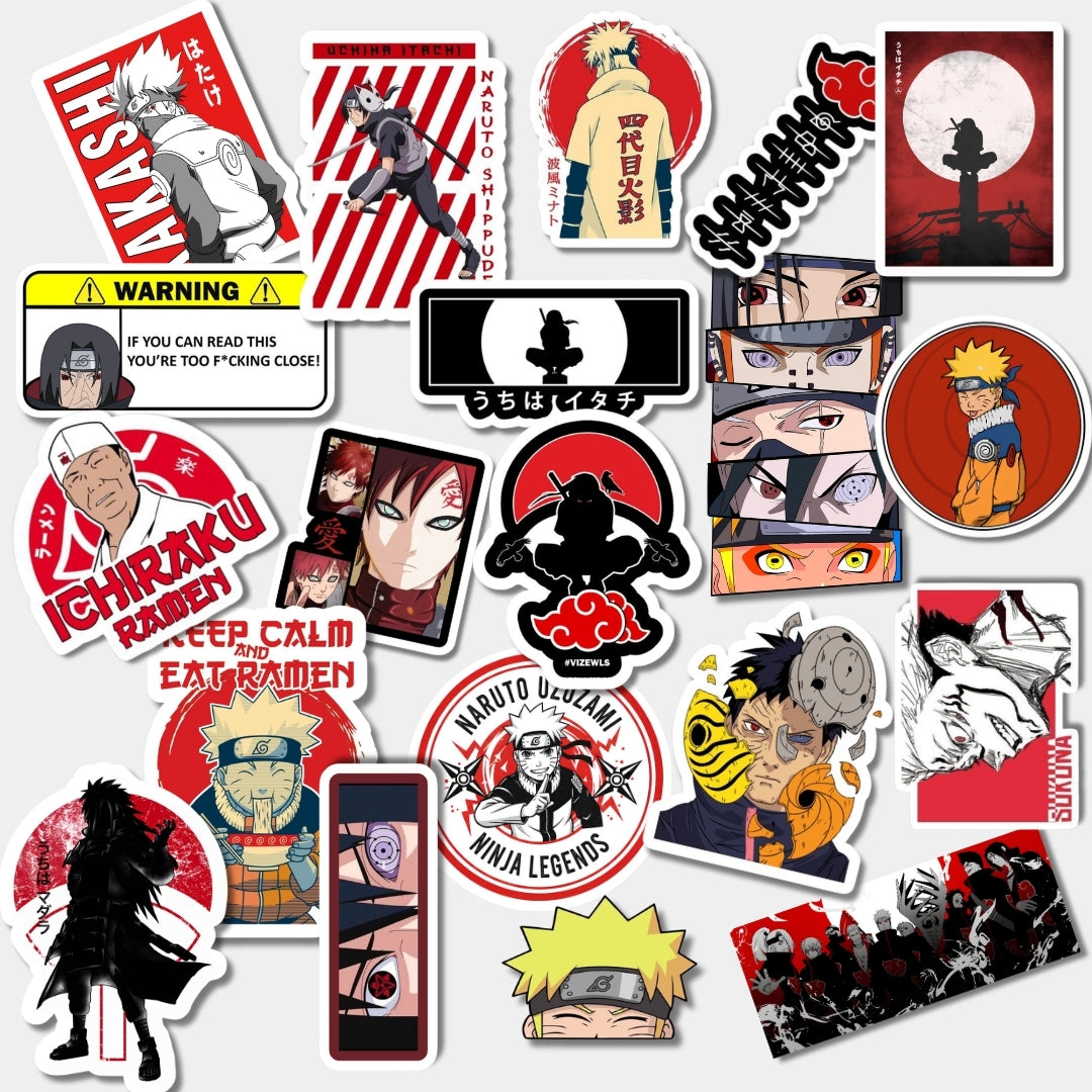 Naruto Sticker for Laptop, Bike, Helmet & Water Bottle | Premium Vinyl Sticker