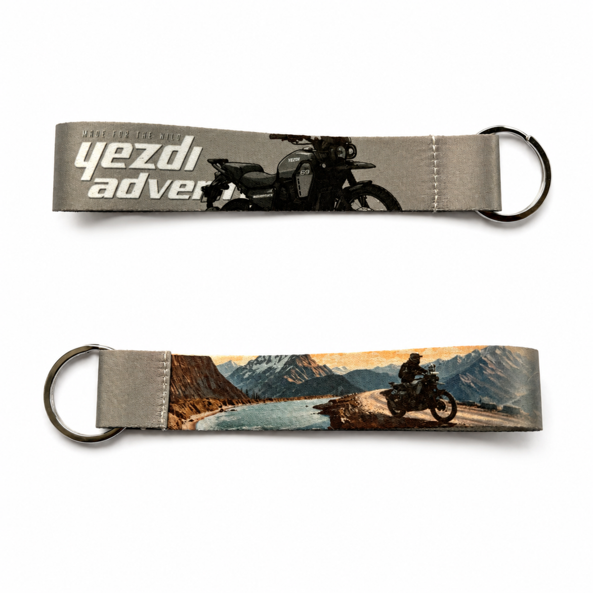 Premium Fabric Bike Lanyard Keychains for Motorcycle Enthusiasts