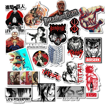 Attack on Titan Sticker for Laptop, Bike, Helmet & Water Bottle | Premium Vinyl Sticker