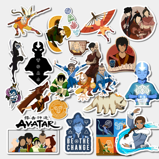 The Last Airbender Premium Vinyl Sticker | Waterproof Anime Laptop Sticker | Matte Finish Decal