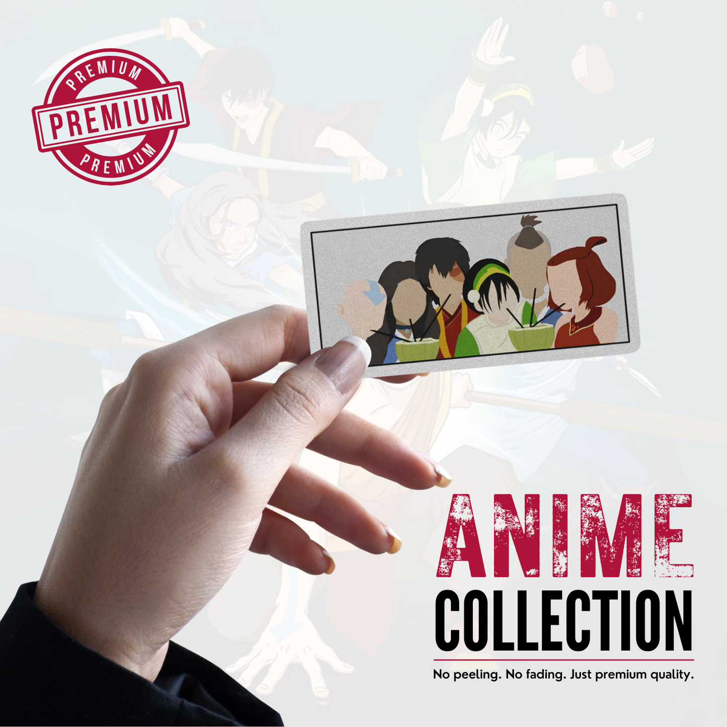 The Last Airbender Premium Vinyl Sticker | Waterproof Anime Laptop Sticker | Matte Finish Decal