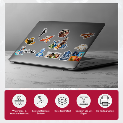 The Last Airbender Premium Vinyl Sticker | Waterproof Anime Laptop Sticker | Matte Finish Decal