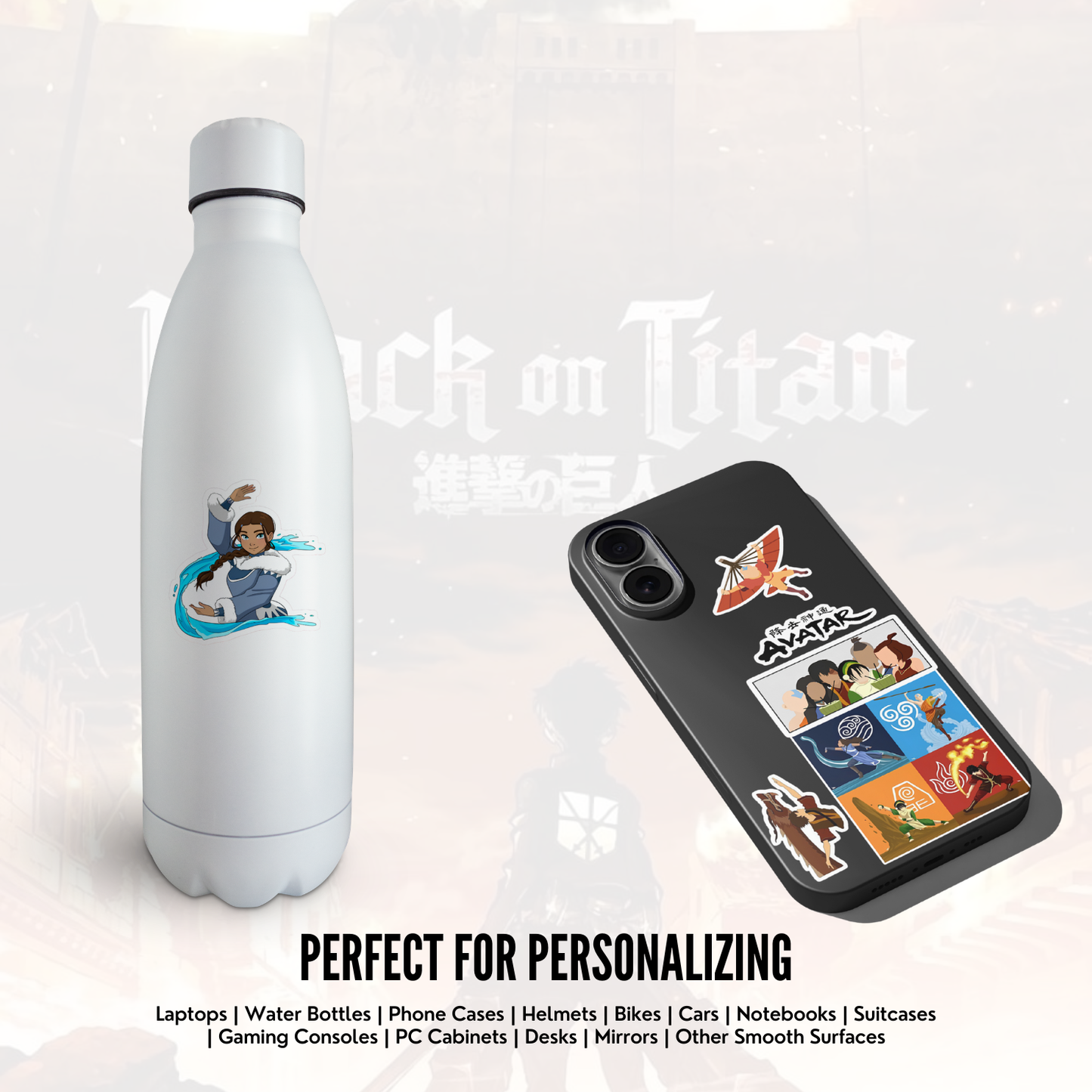 The Last Airbender Premium Vinyl Sticker | Waterproof Anime Laptop Sticker | Matte Finish Decal