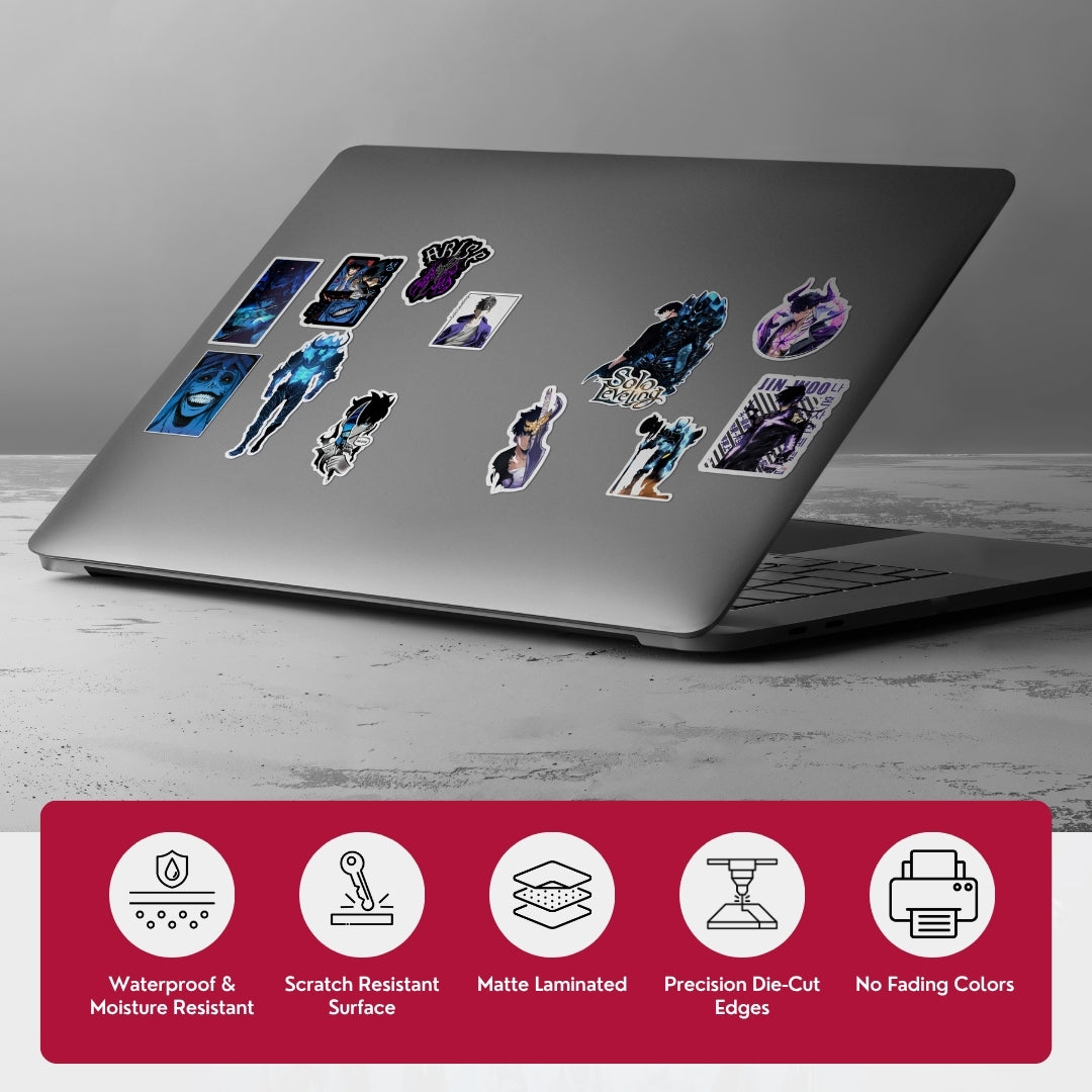 Solo Leveling Premium Waterproof Vinyl Sticker Pack | Anime Stickers