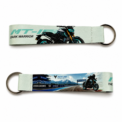 Premium Fabric Bike Lanyard Keychains for Motorcycle Enthusiasts