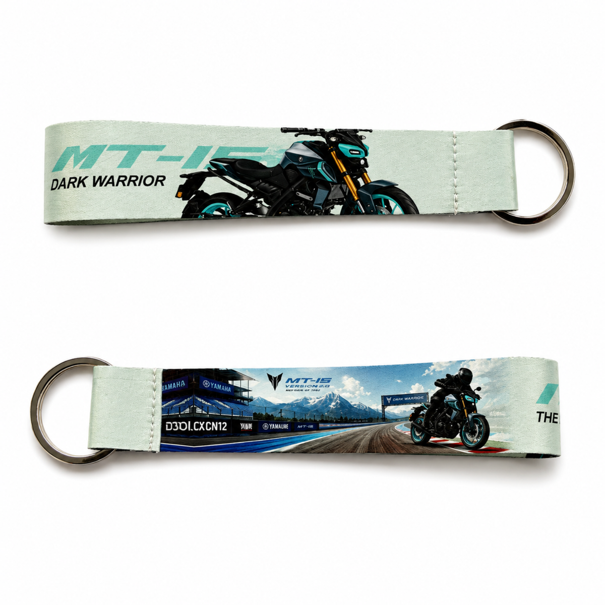 Premium Fabric Bike Lanyard Keychains for Motorcycle Enthusiasts