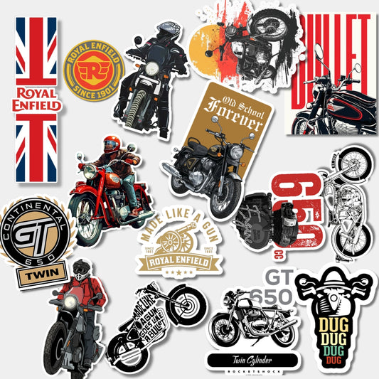 Royal Enfield Bullet Premium Waterproof Vinyl Sticker | Bike Sticker