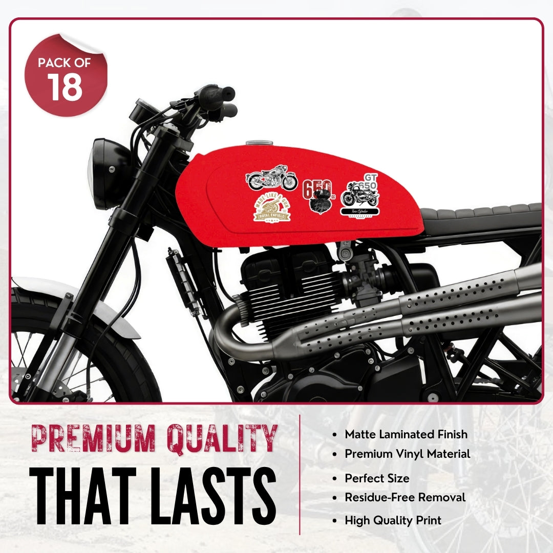 Royal Enfield Bullet Premium Waterproof Vinyl Sticker | Bike Sticker