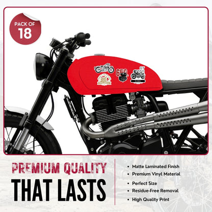 Royal Enfield Bullet Premium Waterproof Vinyl Sticker | Bike Sticker