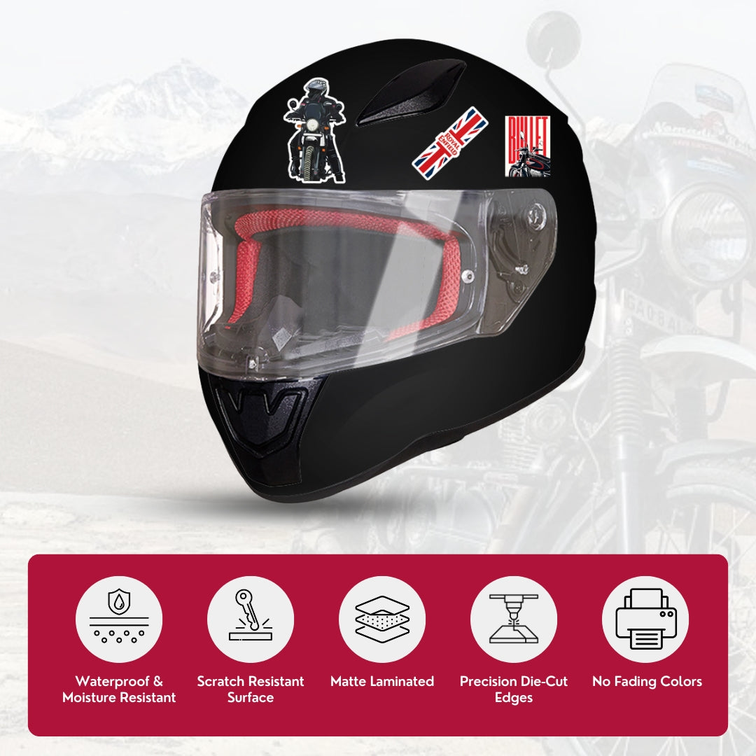 Royal Enfield Bullet Premium Waterproof Vinyl Sticker | Bike Sticker