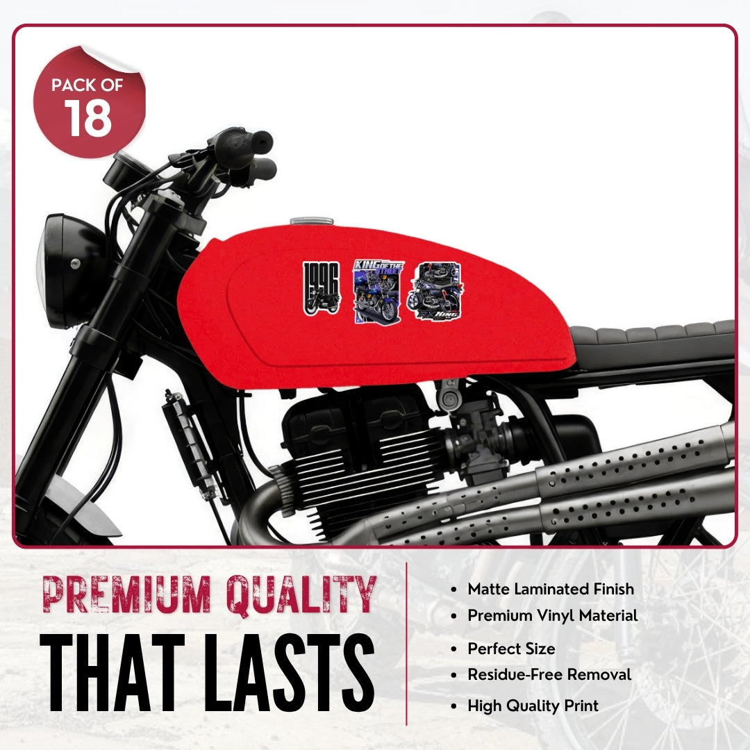 Yamaha RX100 Premium Waterproof Vinyl Sticker | RX Bike Sticker