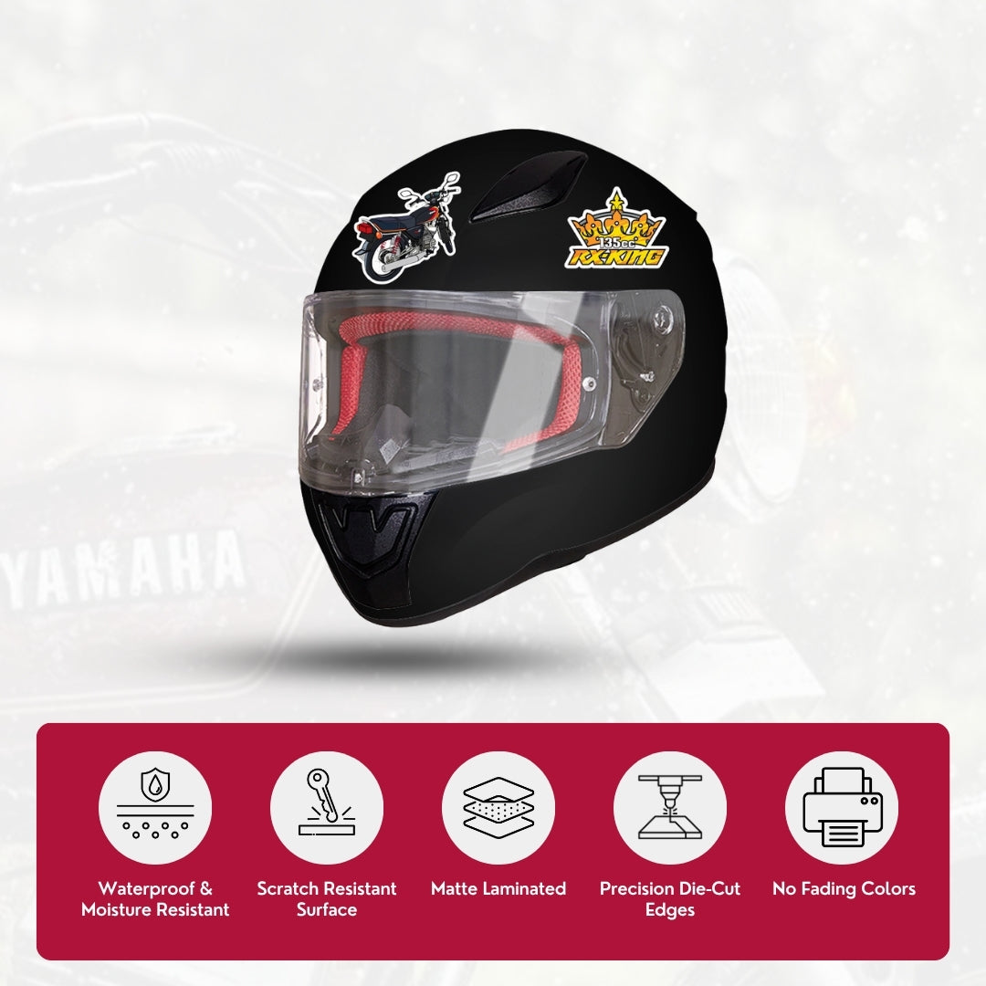 Yamaha RX100 Premium Waterproof Vinyl Sticker | RX Bike Sticker