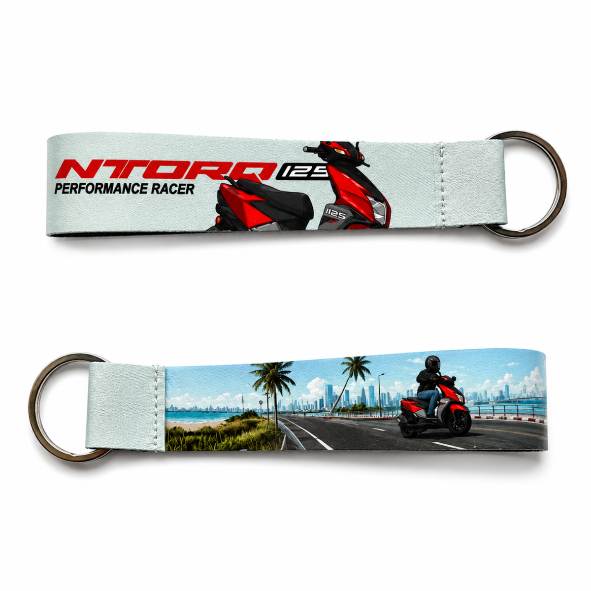 Premium Fabric Bike Lanyard Keychains for Motorcycle Enthusiasts