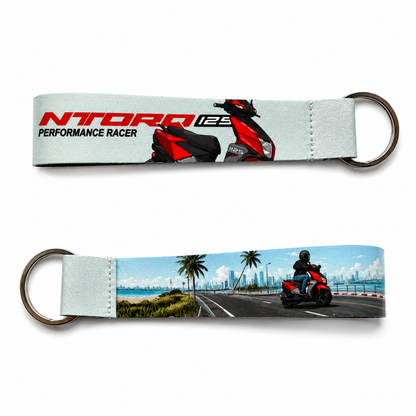 Premium Fabric Bike Lanyard Keychains for Motorcycle Enthusiasts