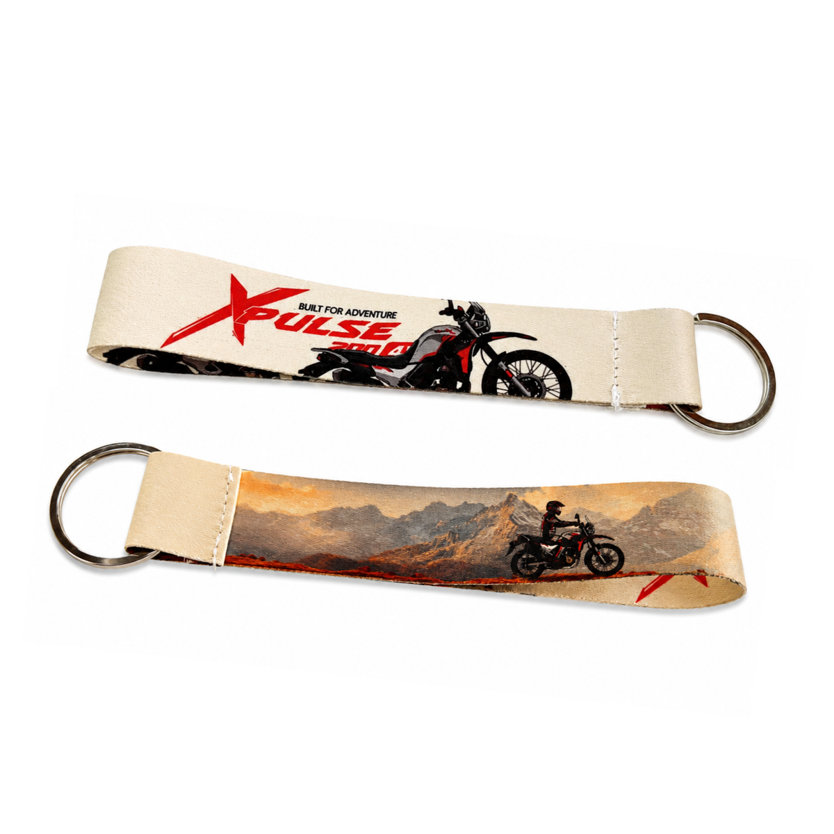 Premium Fabric Bike Lanyard Keychains for Motorcycle Enthusiasts