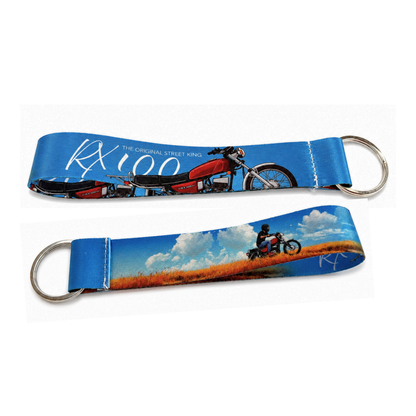 Premium Fabric Bike Lanyard Keychains for Motorcycle Enthusiasts