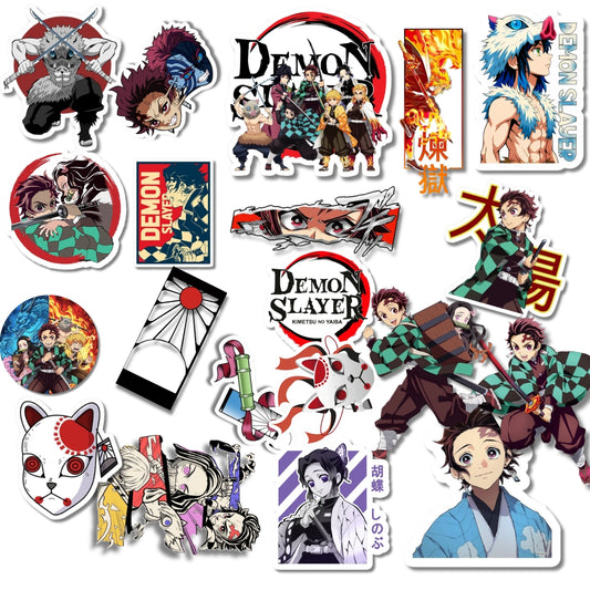 Demon Slayer Sticker for Laptop, Bike, Helmet & Water Bottle | Premium Vinyl Sticker
